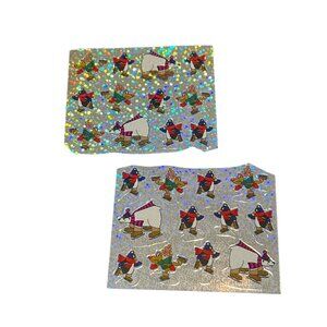 Holographic Ice Skating Stickers Penguins Polar Bears Highlights For Children